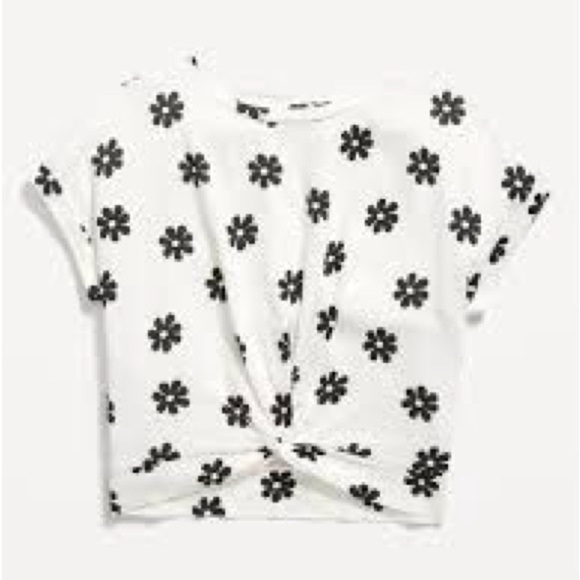 Old Navy Girls tie front tops Striped and Floral Tees bundle of 3 size Small 6/7 - Picture 7 of 16